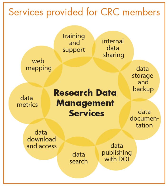 services provided by research data management services project Z03