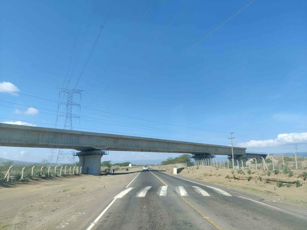 Road and bridge in Kenya