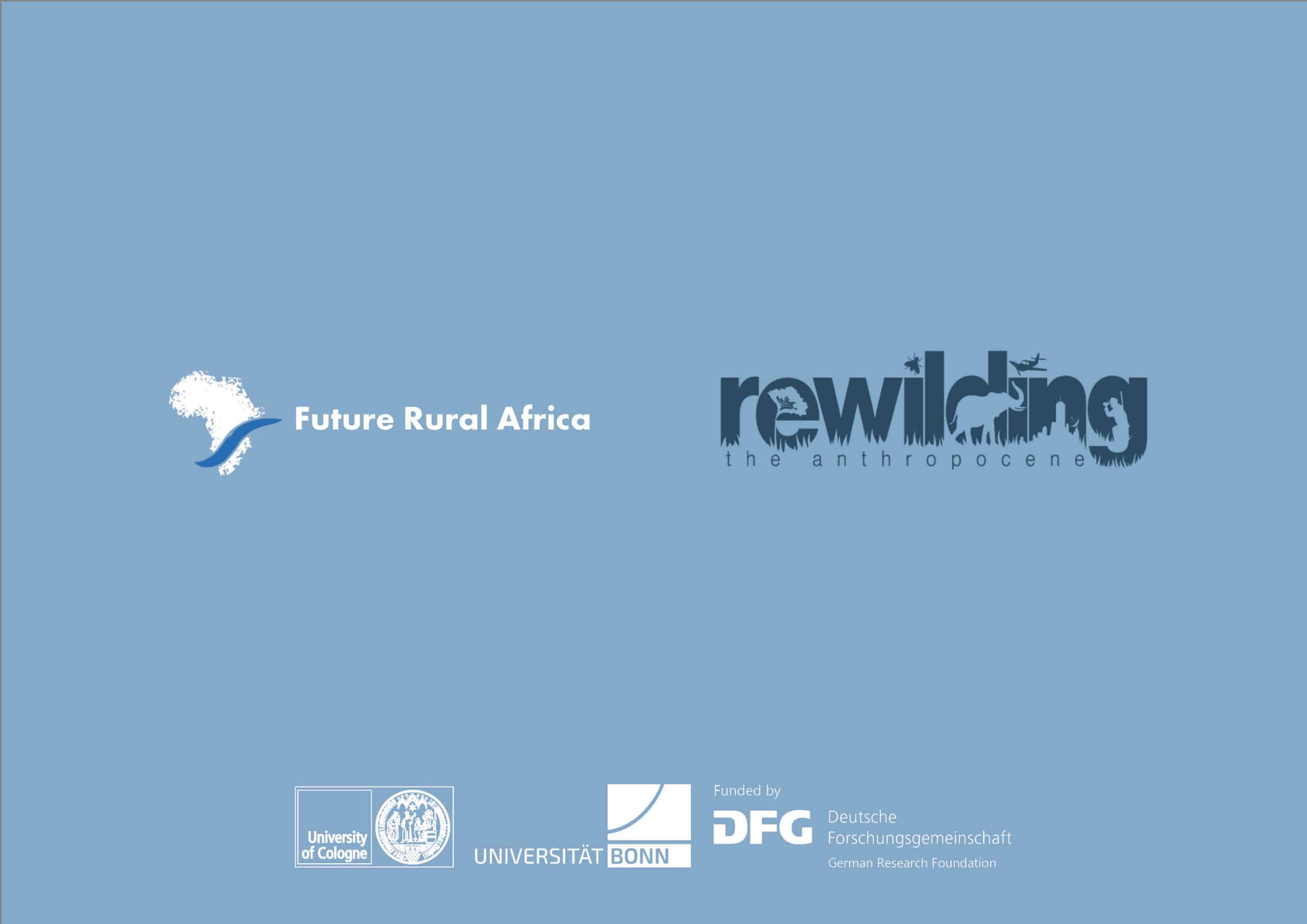 cover image with the logos of the crc future rural africa and the ERC rewilding