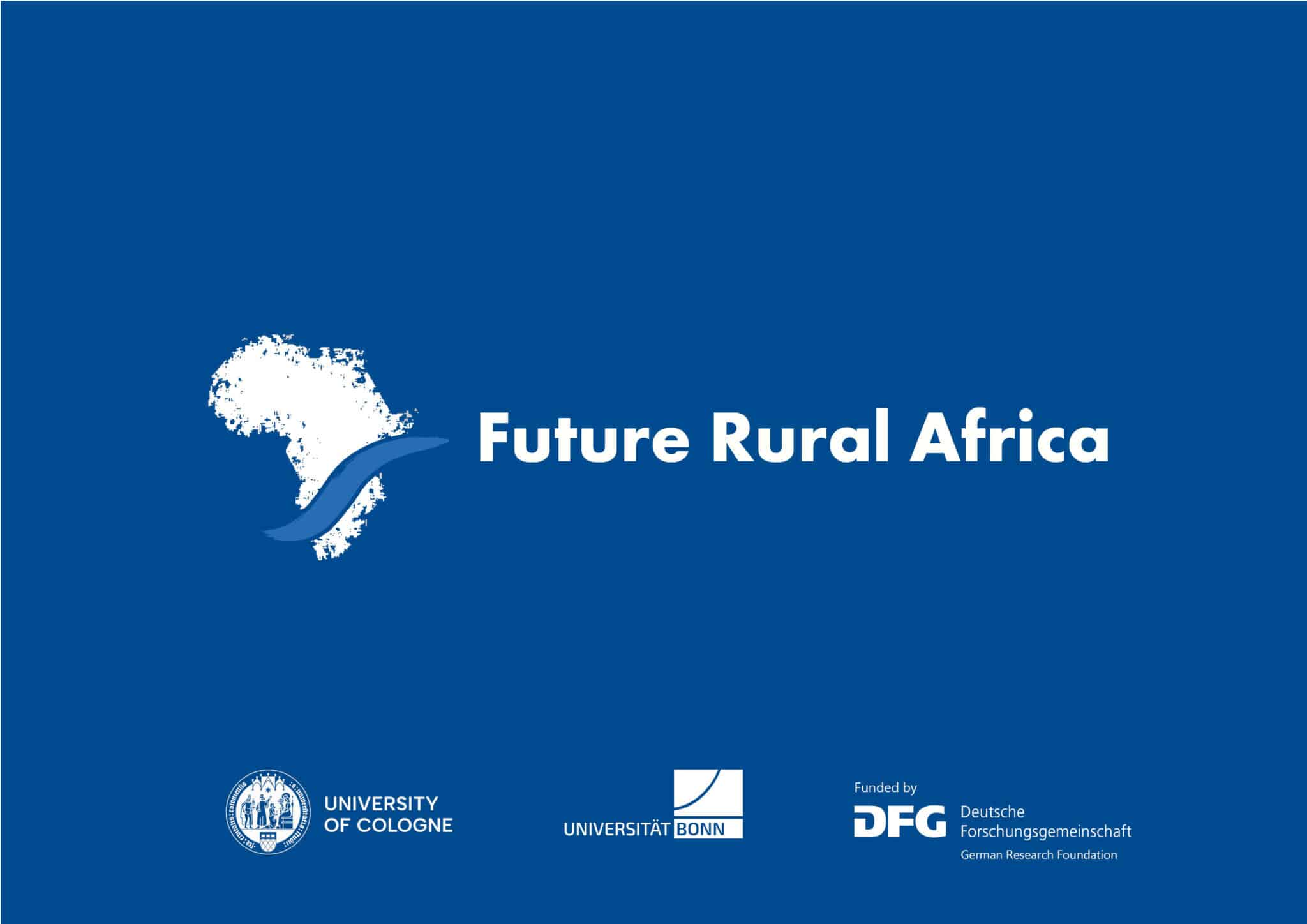 Cover Image with the Logos of the CRC "Future Rural Africa"