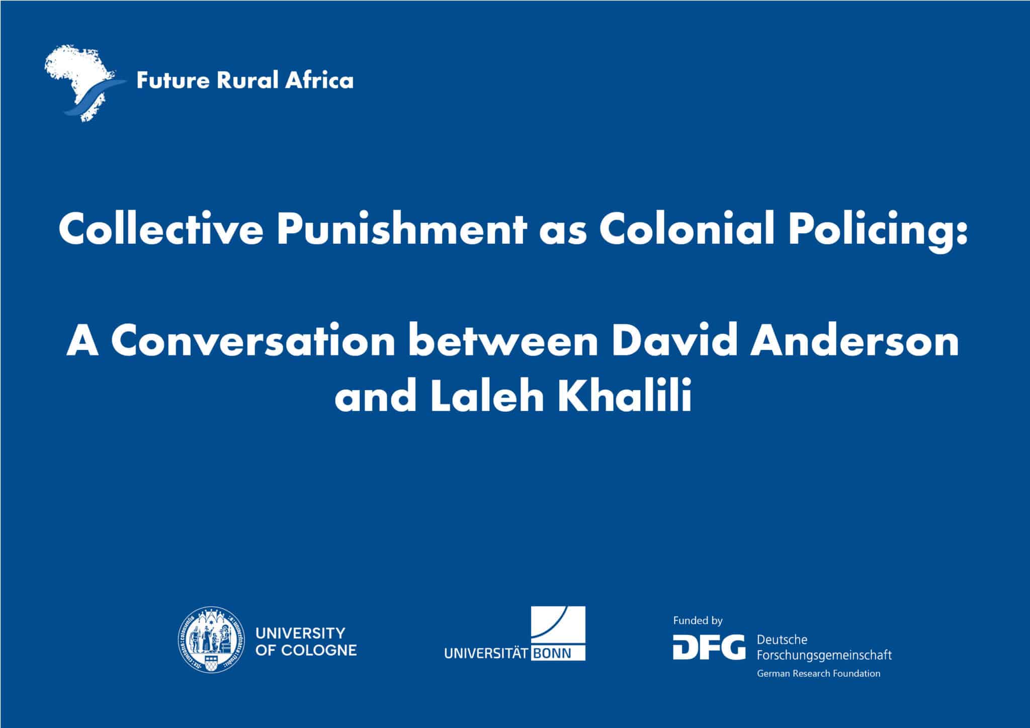 Cover for a talk between David Anderson and Laleh Khalili