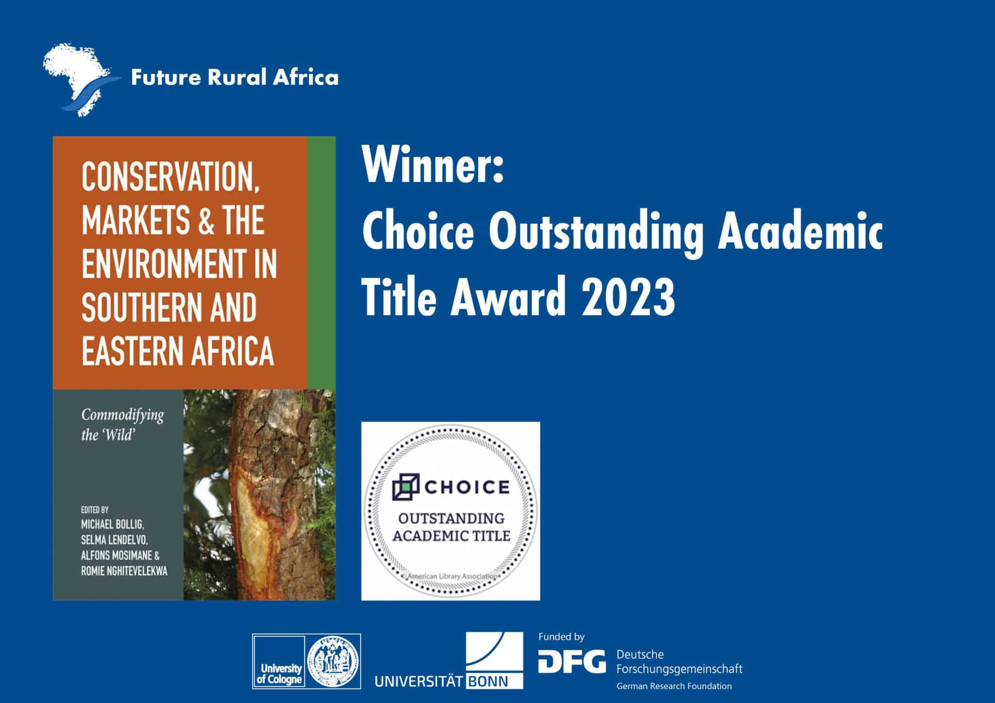 Cover image announcing the winner of the choice outstanding academic title award 2023