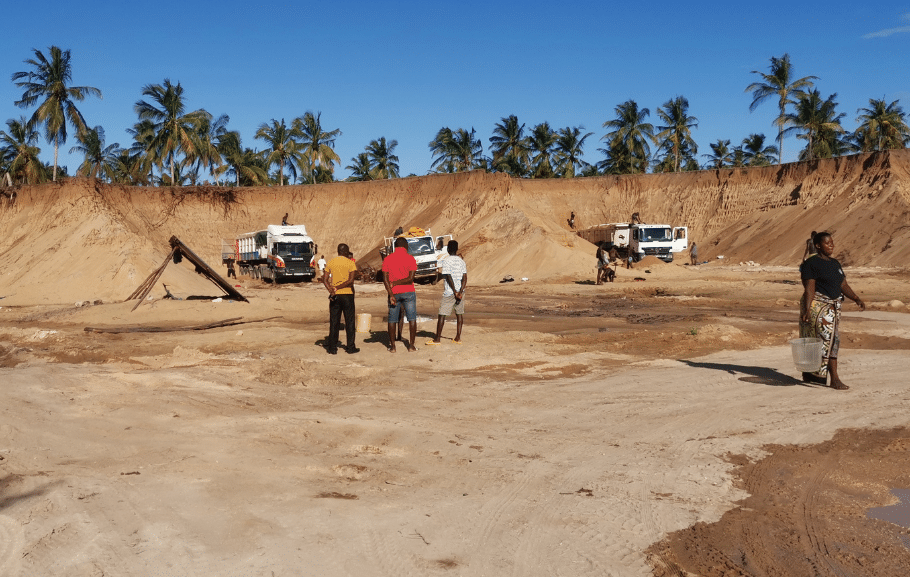 image depicting a sand mine in kenya