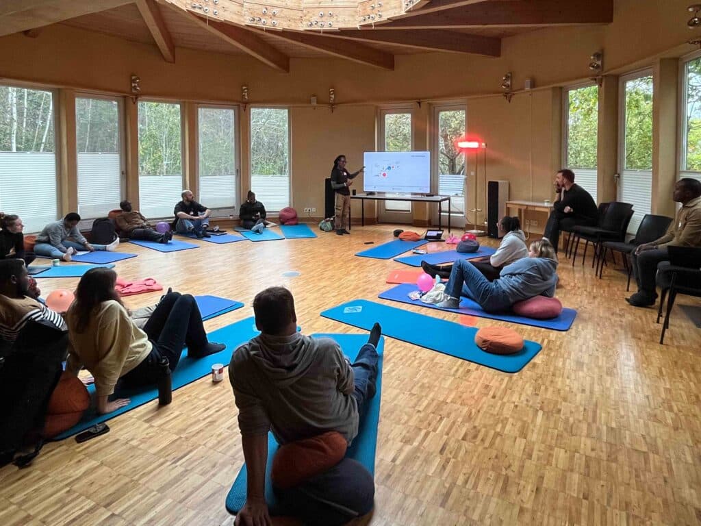 researchers during a workshop