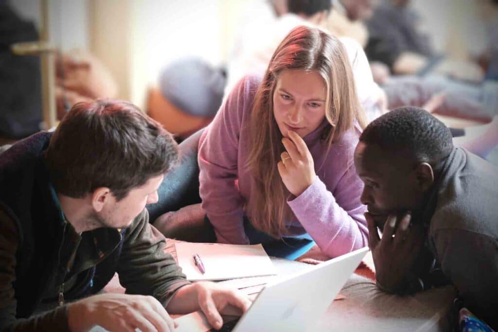 researchers during a workshop