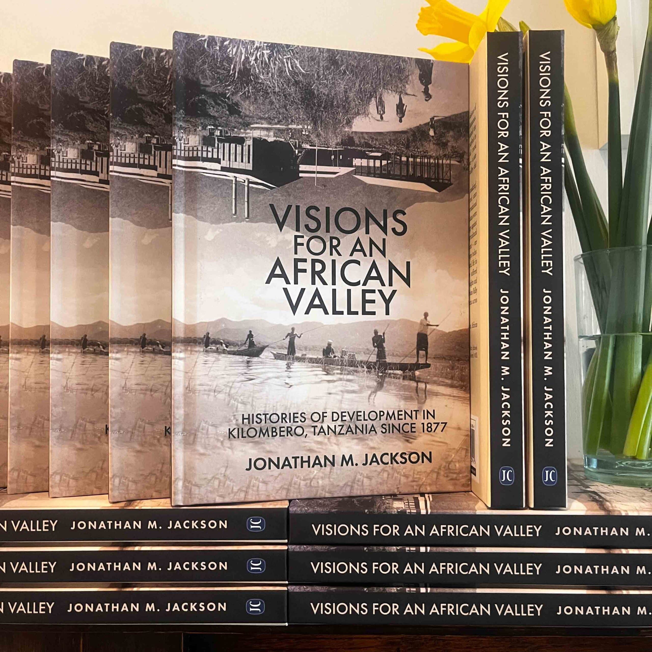 the image shows the book "visions for an african valley" by jonathan jackson