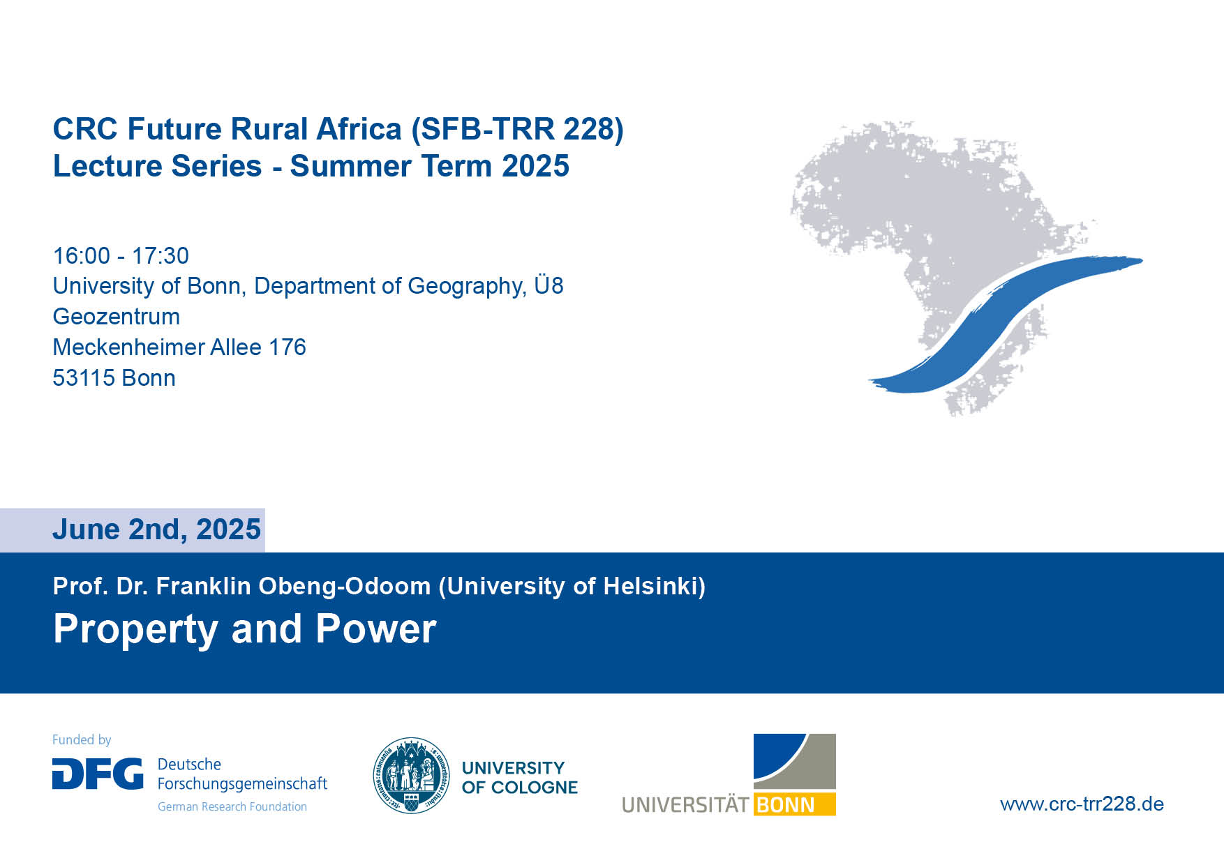 poster for a public lecture