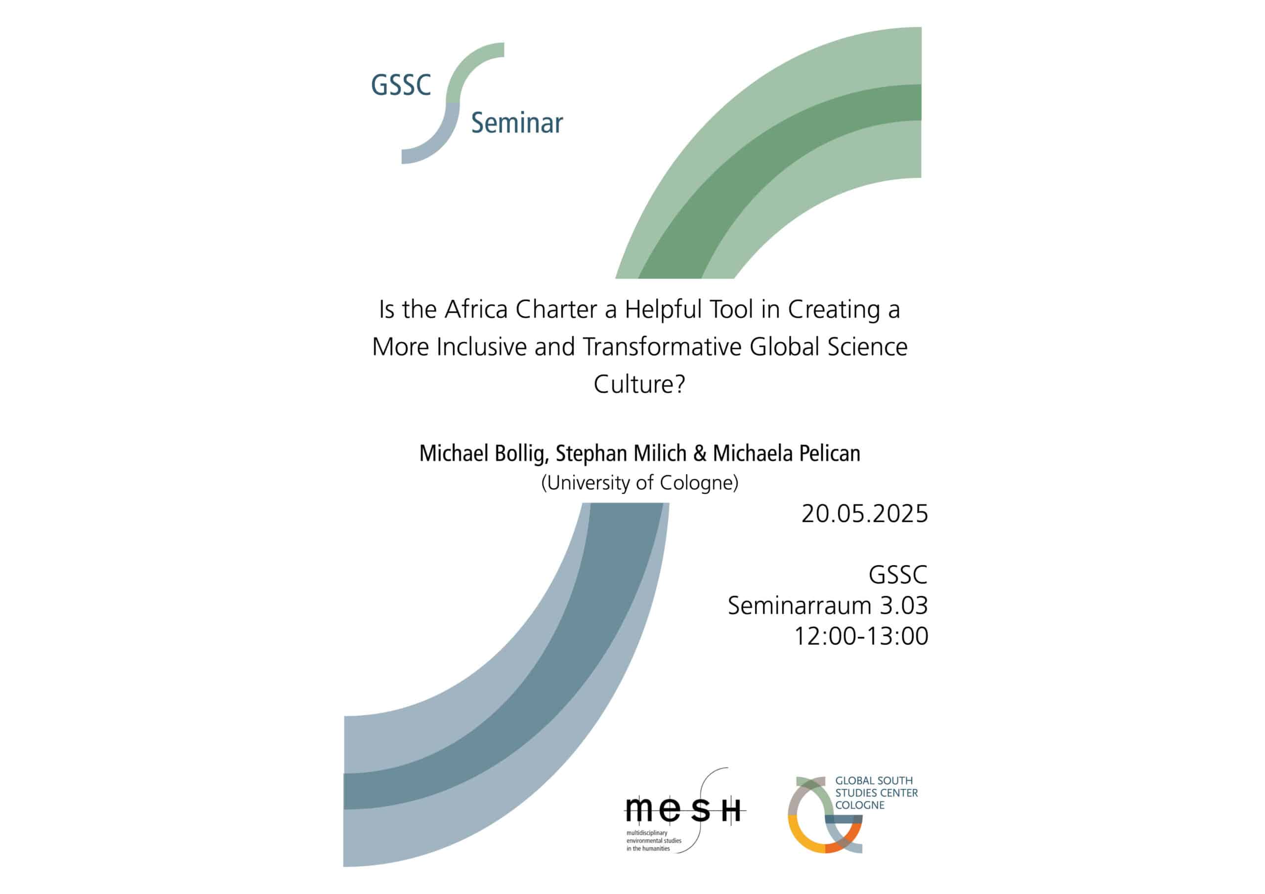 poster for an event at the gssc on 20 may 2025