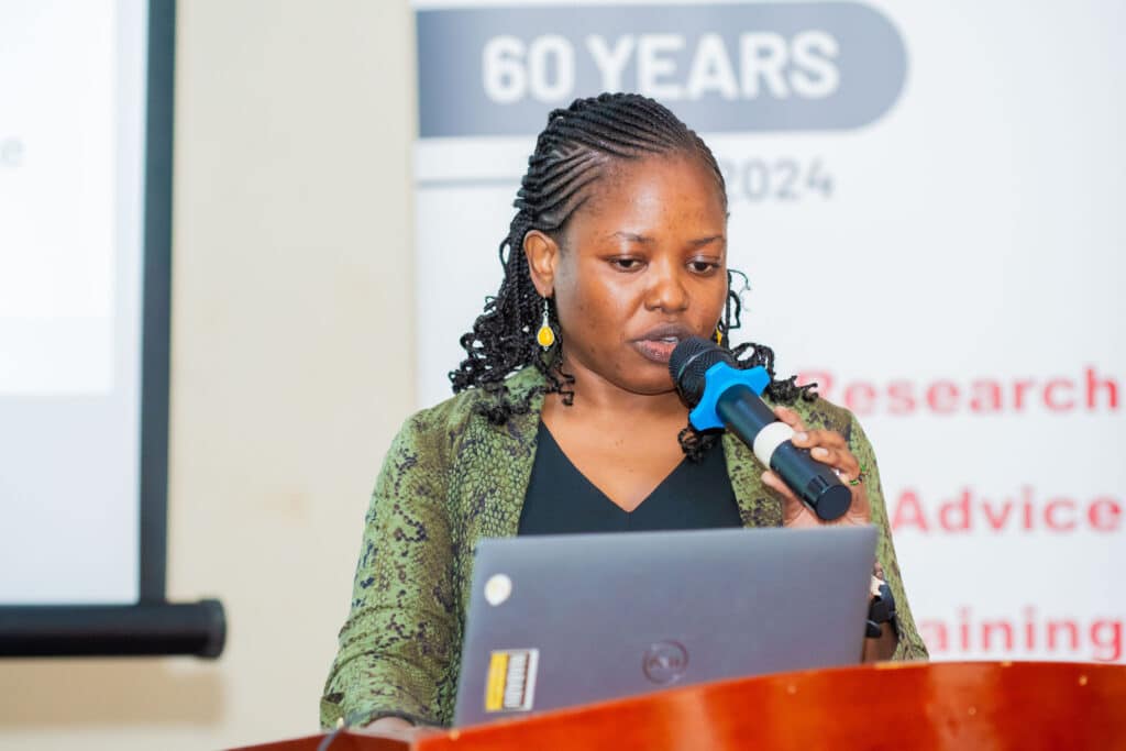 evelyne owino at dissemination workshop in dodoma (april 2025)