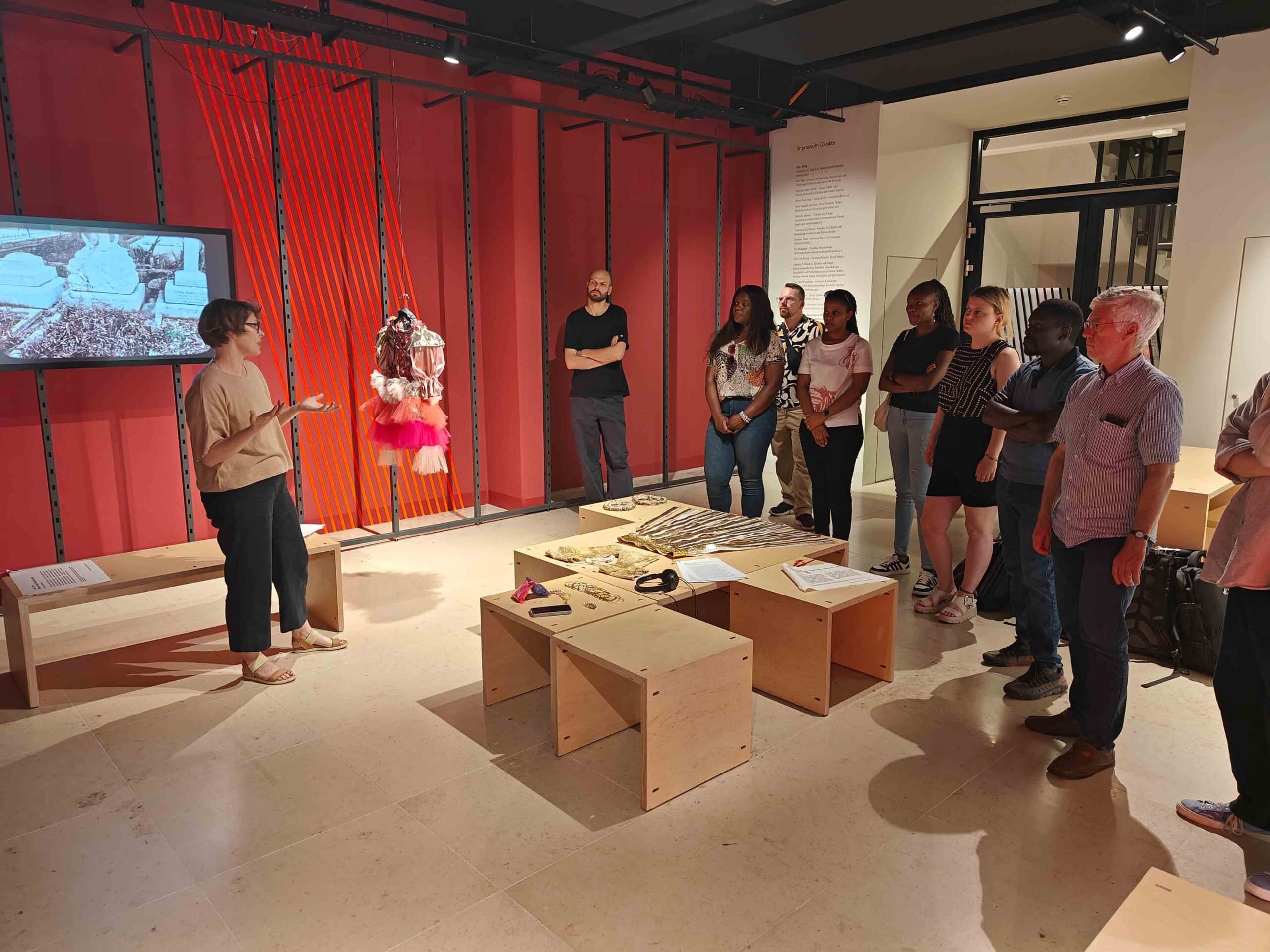 Group of researchers during a visit to the Bonn Heritage Lab