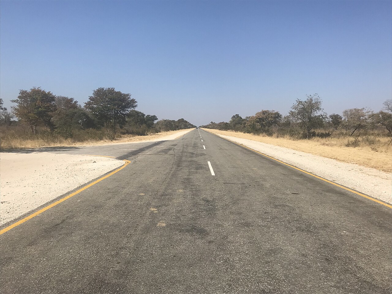 a highway in namibia