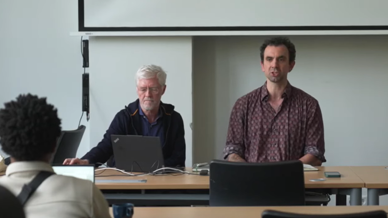 photo taken during the launch of a special issue of an academic journal